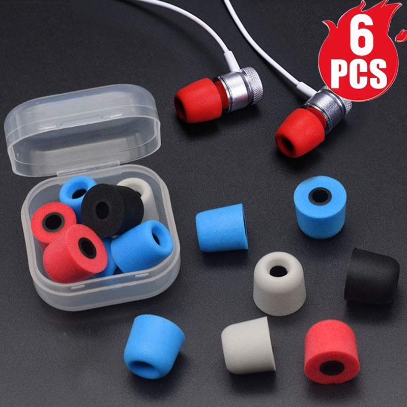 Earphone Foam Tip - 1-6 paia di auricolari in memory