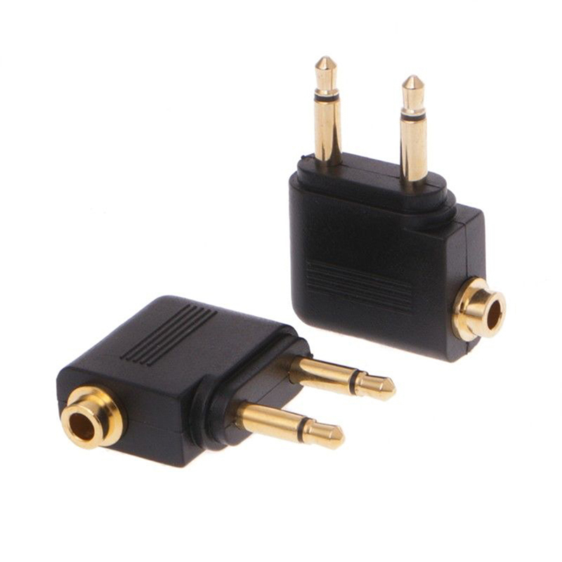 1pc Oro Nichelato Aereo D'aria - Earphone Splitter Jack recensione e prezzo